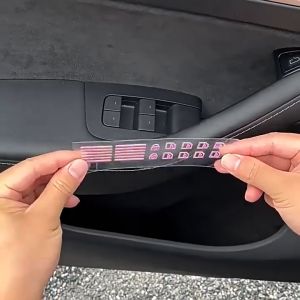 5PCS Universal Auto Interior Decor Car Luminous Button Sticker Set Self-Adhesive Window Lifter Switch Decal luminous sticker