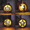 Lampu Dekorasi Bahan Kayu /  Lampu Hias Ldul Fitri / Lentera RamadanProperti Foto Ldul Fitri. 
