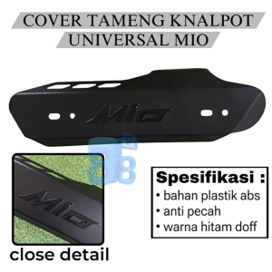 iconblue88 Paket Cover Tameng Knalpot All Mio + 2 Baut M6x15mm Drat 10 Model Bintik Universal Bisa COD