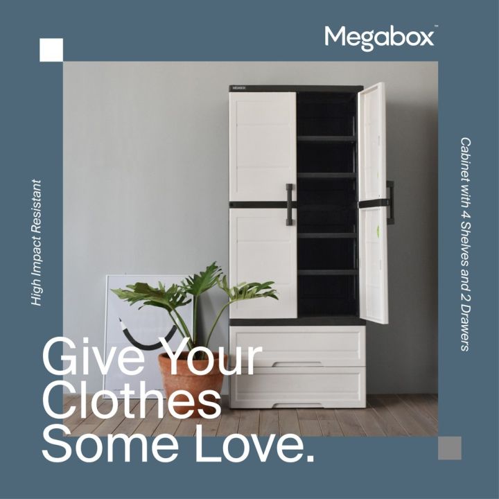 【Free shipping】MEGABOX by DIY Hardware Utility Cabinet 2 Drawers MG-188 ...