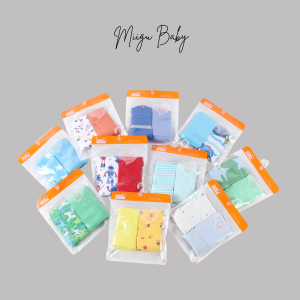 Miigu Baby Random Super Soft Cotton 2 in 1 Baby Bonnet