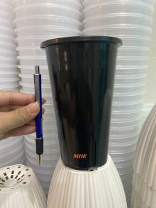 Chậu ly MHK  chậu trụ cao (12x18/15x23) màu đen / trong (nhựa cứng đáy thoáng nước) kiểng lá  xương rồng  sen đá  bonsai !