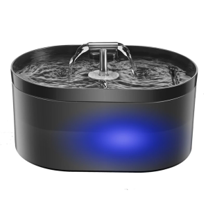 Double Stream T Spout Pet Water Fountain 2200ML Low Noise Pump Water Dispenser For Dog Cats with Efficient Filtrations