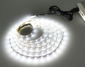 Angelila 5V USB Cable Power LED Strip Light 5m 1m White Warm White Flexible Lamp Christmas Desk Holiday Home Decor Lamp Tape For TV Computer Background Lighting