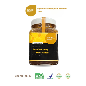 Madu Royal Acacia Forbee Honey with Bee Pollen 500gr/450gr | Vitamin Rambut Rontok dan Kering | Suplemen Otak Tanpa Efek Samping