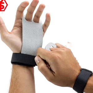 Kid Gymnastics Hand Grip Gloves with Wrist Support Strap for Boy Girl Gymnastics Pull Up Weightlifting Workout Exercise