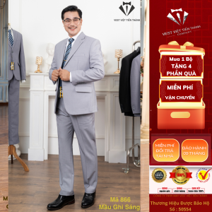 Bộ vest nam trung niên vải tuýt si cao cấp nhập khẩu vest việt tiến thành thu đông 2025-2026 ( Khuyến Mại kỷ Niện 15 năm Thành Lập )