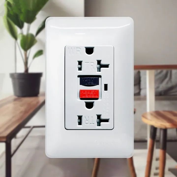 2 gang gfci duplex safety outlet 20a 110v 250v universal outlet with