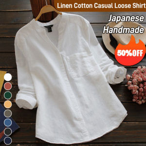 Loose Casual Shirt & Blouse / Japanese Handmade Cotton Linen / Soft Lightweight Breezy / Plus Size Women Daily Wear