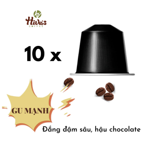 [Giảm 10k] Cà phê viên nén Nespresso chính hãng HIVAS COFFEE túi zip 20v nhựa cà phê Vietnamese - Nguyên chất Thơm đậm đà vị chocolate Gu mạnh sâu hậu ngọt tự nhiên - Dòng TIẾT KIỆM. Giá TỐT tại xưởng