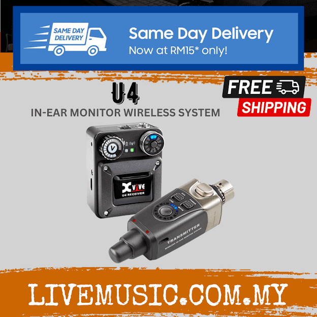 Xvive U4 / U4R4 / U4R2 / U4T / U4R / U4T9 Complete In Ear Monitor