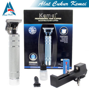 Mesin Cukur Cas Kemei KM-1974-B Hair Clipper Trimmer Cukuran Rambut Cordless Grooming Potong Botak