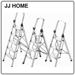 【JJ HOME】Heavy-Duty Aluminum Folding Ladder | Anti-Slip Ladder