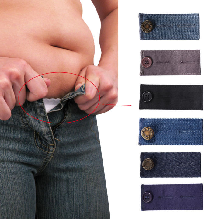 Ready Stock/COD】Unisex Skirts Maternity Garment Accessories Button Waist  Band Pant Extender Belt Hooks