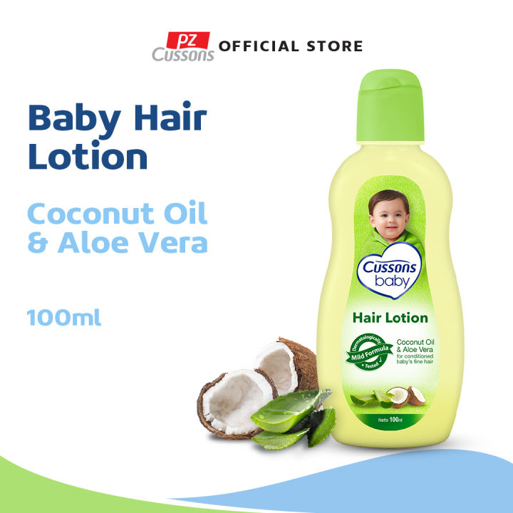 Cussons Baby Hair Lotion Coconut Oil Aloe Vera Losion Rambut