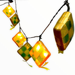 Partyforte Hari Raya 3M 12Pcs Ketupat Led Light Chain Decorations Ramadan Deco [LOCAL SELLER!]