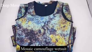 Wetsuits Mens 1.5/3MM Neoprene Hooded Warm Wetsuit Camouflage Split Fish Scuba Snorkeling Surfing Swimsuit