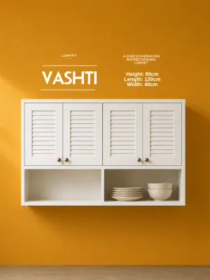 KEIRA | Glass Hanging Cabinet Made of Full Steel | American Home-Inspired Steel Kitchen Cabinet