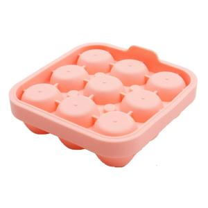 Rose Flower Shape Ice Tray Grade Silicone Ice Maker Mold Reusable Ice Maker for Cocktails Whiskeys Soups