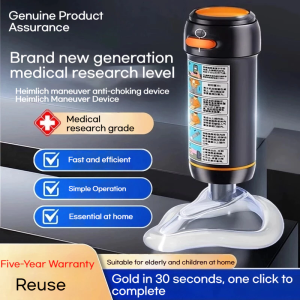 Automatic Choking Rescue Device for Adults and Children Portable Strong Suction Anti-choking Device Home First Aid Kit with 3 Masks | Emergency Airway Support Device Heimlich Maneuver