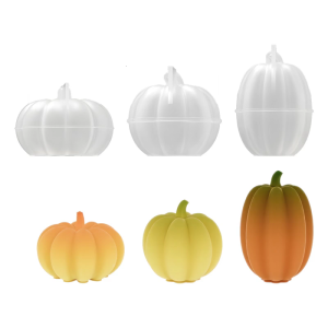 Silicone Mold Pumpkin Shape Easy Releasing Moulds Reusable Molds Silicone Texture Suitable for Crafting Projects