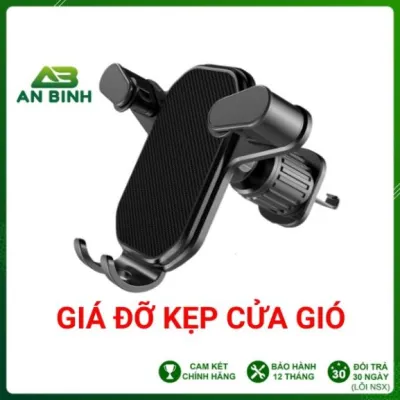 Giá Đỡ Điện Thoại Kẹp Cửa Gió Ô Tô Chất Liệu Nhựa ABS Cao Cấp Giá Đỡ Điện Thoại Móc Điều Hoà Ô Tô Xoay 360 Độ Vuadienmay
