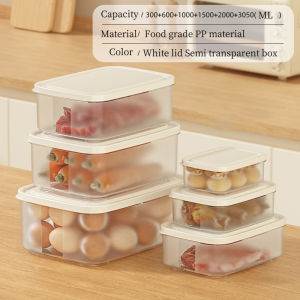 Covered food storage container set - Storage box - Food-grade material - Suitable for large capacity fresh food box in refrigerator - Fruit and vegetable storage box