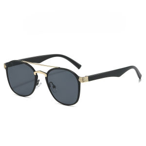 JN IMPRESSION New double beam oval sunglasses color set high-end sunglasses ins style men and women sunglasses