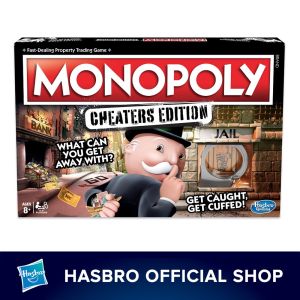 Monopoly Cheaters Edition Board Game for Families & Kids Ages 8+ Family Board Games Indoor Games for Kids Great Gift