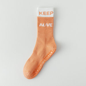 Vớ Tất YOGA chống trượt chữ KEEP ALIVE cao cổ phong cách trẻ trung