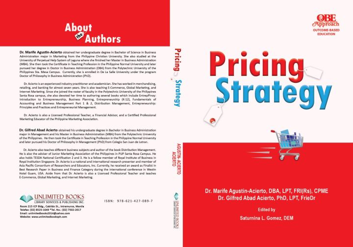 Pricing Strategy by Marife Acierto, Gilfred Acierto, Annabelle Gordonas ...