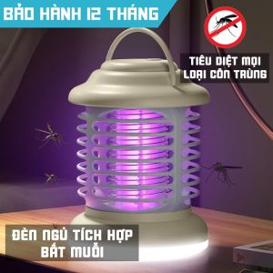 Đèn bắt muỗi 3 trong 1 tích hợp đèn ngủ tiêu diệt muỗi bằng ánh sáng UV sử dụng an toàn tiết kiệm điện