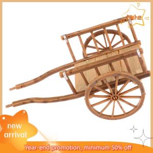 huhe Dollhouse Miniature Simulation Assembled Cart Model DIY Accessories Garden Toys