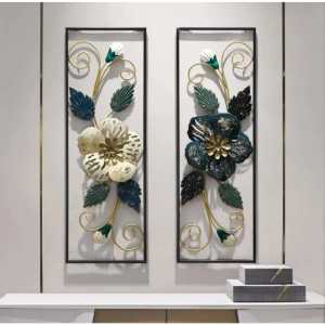 Walldecor Berkah Hiasan Dinding Besi 85x31 Daun Bunga Leaf Gingko Dekorasi Gantung Modern Gingko