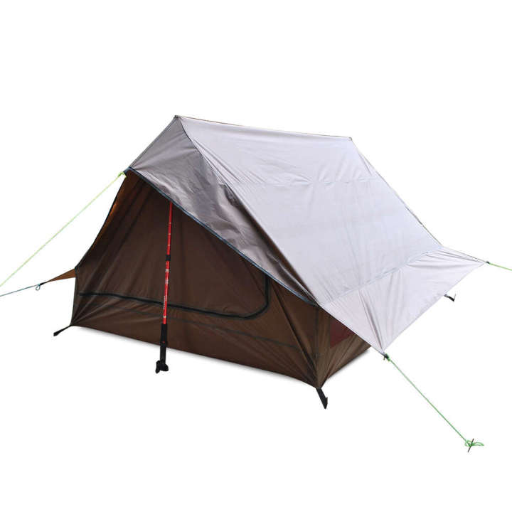 Tente De Randonnée Ultra-légère - Utilise Les Bâtons De Marche Comme Structure - Imperméable - Vert