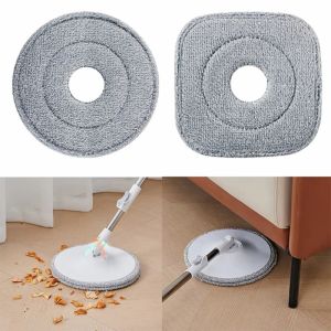 ผ้าม๊อบถูพื้นแบบกลม ผ้าม็อบไมโครไฟเบอร์ 1ชิ้น อะไหล่เปลี่ยน เพิ่มความหนา