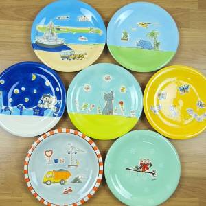 จาน จานเซรามิค ลายสัตว์ ลายการ์ตูน ขนาด จาน 8.6 นิ้ว มีให้เลือก 7 ลาย จานเซรามิคลายการ์ตูน จานเซรามิคลายสัตว์ - Lazada