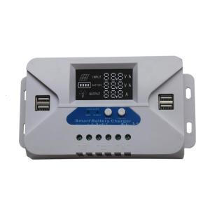 12V/24V Solar Controller Solar Panel Regulator with LCD Display 4 USB Port Plate Solar Panel Regulator