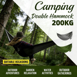 Double Outdoor Hammock Travel Camping Hiking Hammock Anti Rollover Foldable Portable Duyan