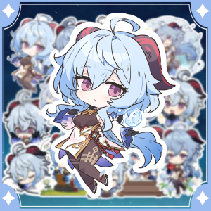 [Genshin Impact] Sticker Ganyu - Hình dán chibi ganyu ( set 16 hình )