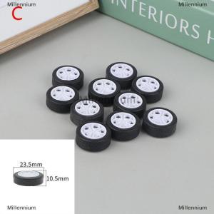 [COD] Millennium 10pcs PC Đồ chơi bánh xe cao su rim lốp DIY mini công nghệ 4WD đầy màu sắc lốp lỗ