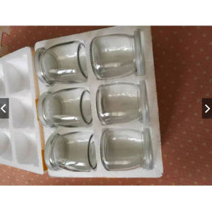 BY Mall Transparent Glass Bottle Heat-resistant Drinking Milk Cup With Lid Mug Yogurt Jar 10pcs/6pcs100/200ml