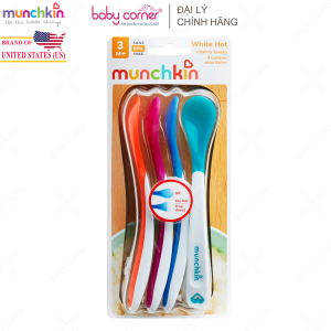 Muỗng/ Thìa Mềm Báo Nhiệt Munchkin Cho Bé Từ 3 Tháng