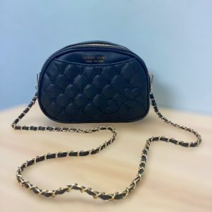 Lelong Korea Woman Mickey Bag Mouse Bag Sling bag PU Zip Beg Tangan Budak Beg Micky Kanak 黑色/粉色小香风米奇老鼠女包包绣线PU皮革长款斜挎包