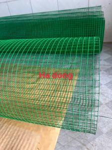 Lưới Sắt Bọc Nhựa Màu Xanh Vây Gắn Vành 1m x 1m - Dùng Cho Thú Nuôi