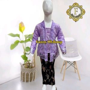 Kebaya Kutu Baru Anak setelan kondangan wisuda pesta dan formal lain nya set laras biru kekinian