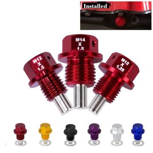 LE VICTORY M14x1.5 M12x1.25 Car Accessories ic Car Engine Aluminum Alloy Oil Sump Drain Plug ic Oil Drain Plug Engine Oil Pan Screw Oil Drain Sump Nut