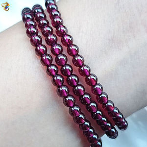 Premium / Collection Grade Tanzania Umbalite Purple Garnet 3 Rounds Bracelet