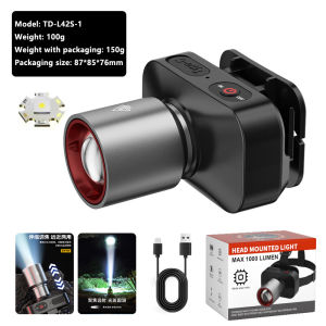 [COD/Local Seller] Zoomable Headlight Flashlight Led Usb Rechargeable Waterproof Super Bright Headlamp Outdoor Camping