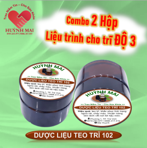 Combo 2 hộp DƯỢC LIỆU TEO TRĨ 102 - dành cho trĩ độ 3 teo trĩ hết ngứa rát chảy máu 2 hộp 60g